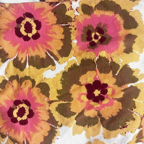 Free People Give Me More Multi Floral Ivory Combo Crop Top Size Small - Picture 6 of 9